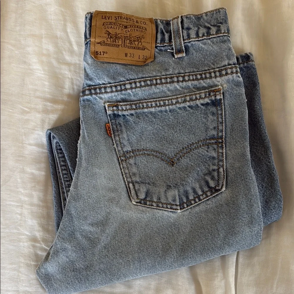 Vintage Levi's Orange tab 517 Jeans 33x32 - Picture 1 of 15